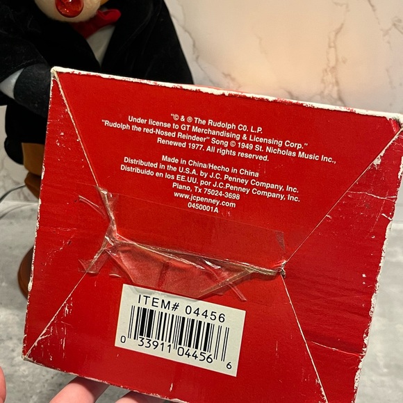 1977 Lighted Motionette Rudolph The Red Nosed Reindeer Dancing Musical RARE +Box - Picture 16 of 16